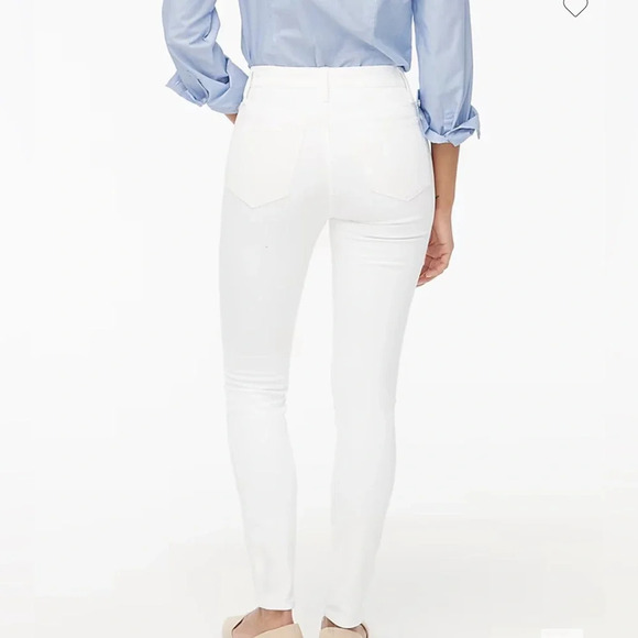 J.Crew Tall 9" mid-rise skinny jean in signature White stretch Size 33T - Picture 3 of 5